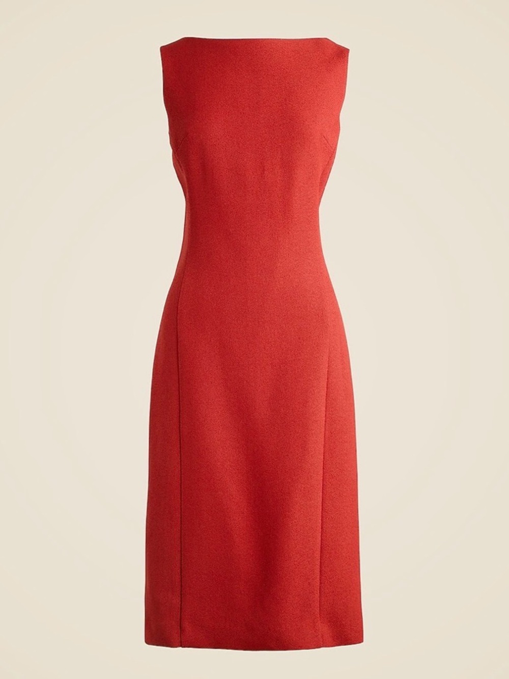 J. Crew Strapless Red Sheath Dress